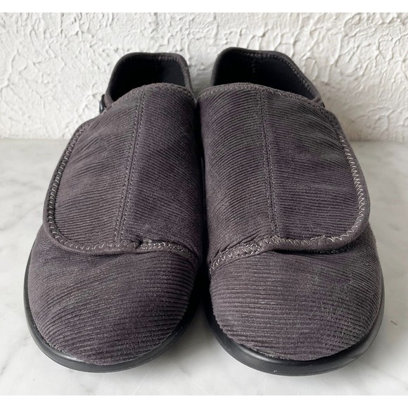 Propet Slate Corduroy Cush N Foot Hook & Loop Comfort Orthopedic Shoes-Mens 8.5M main image 4